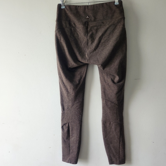 Prana Brown Moto Knit Skinny Leggings Medium - Picture 11 of 12